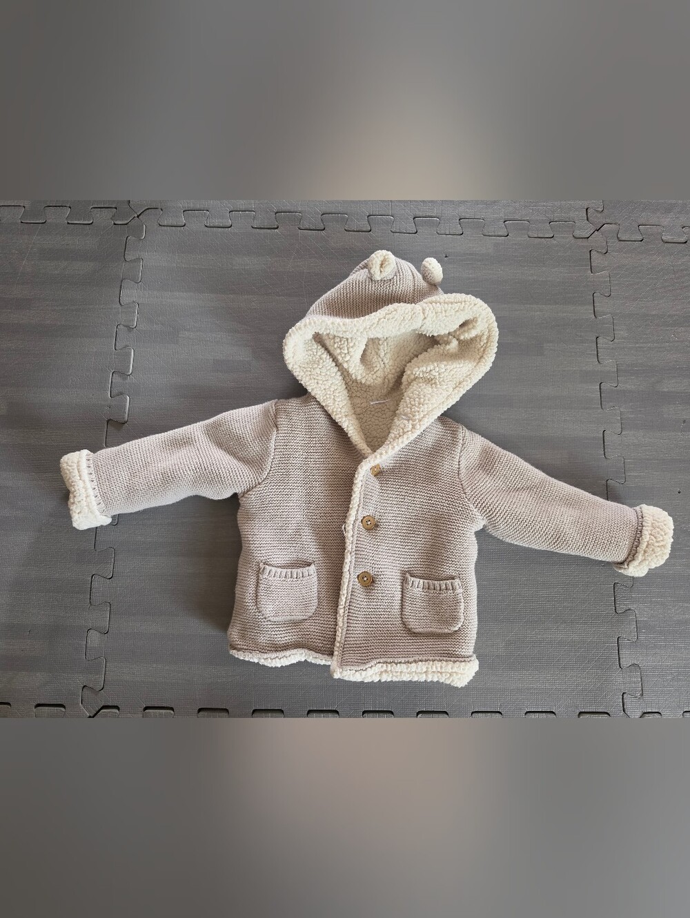 Carter’s Sherpa Lined Hooded Knit Jacket 18M